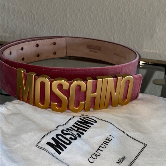 moschino belt pink